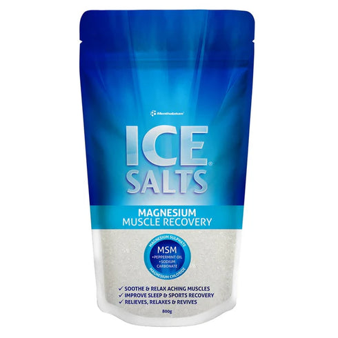 Mentholatum Ice Salts Magnesium Muscle Recovery 800g | Matakana Pharmacy